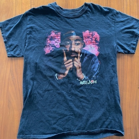 Vintage Original 2Pac Poetic Justice T Shirt - Picture 2 of 7